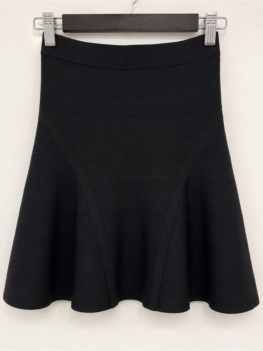 Marciano Black Flared Mini Skirt